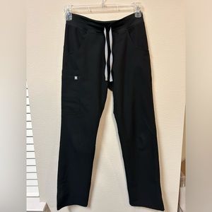 Figs Technical Collection Cargo Scrub Pants Womens Size XS Black Stretch